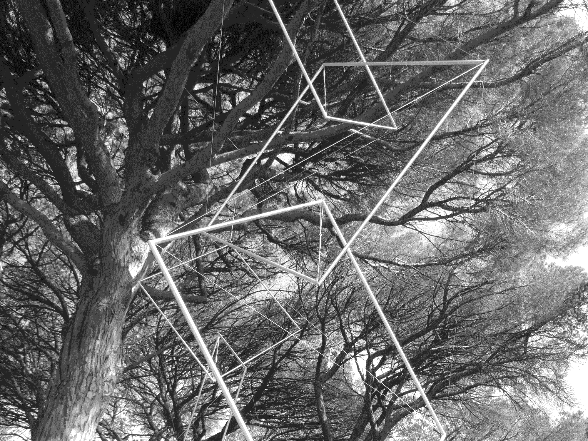 Ludovic_Regnault_The Hanging Theorem_2, 2024, Aluminium & Stainless Steel